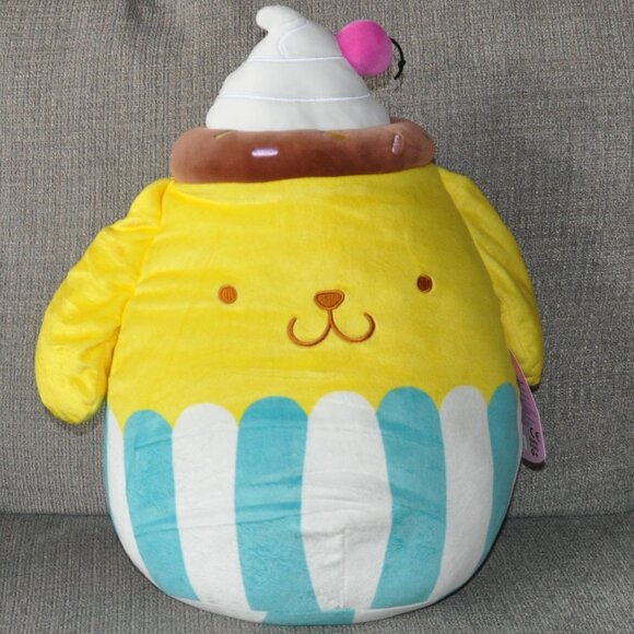 New 12" Squishmallow Pompompurin Sundae Sanrio Hello Kitty Plush - Picture 1 of 6